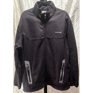 AVALANCHE Winter Jacket Fleece Lined Full Zip Sweater Coat Mens XXL Gray Heavy